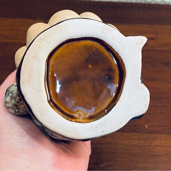 🎄Rustic Santa Ceramic Christmas Votive Candle Holder International Bazaar - Picture 8 of 8